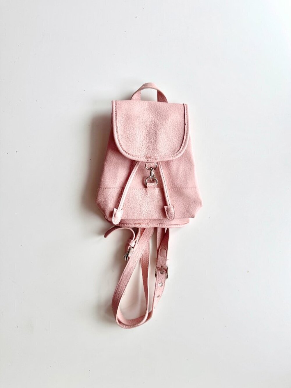 FREE PEOPLE Josie Blush Pink Faux Leather Mini Backpack